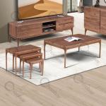 (جلومبلی و میزعسلی مدل ویکتوریا وکیوم (گردویی مات