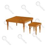 جلومبلی عسلی مدل پایه شمعی